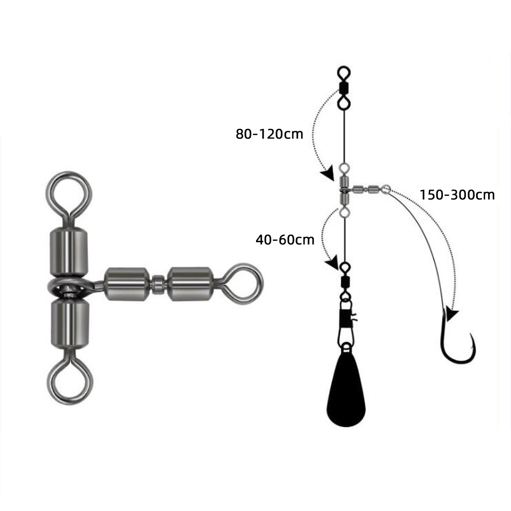 Monofilament Line - 10 Uds. De giratorios de pesca