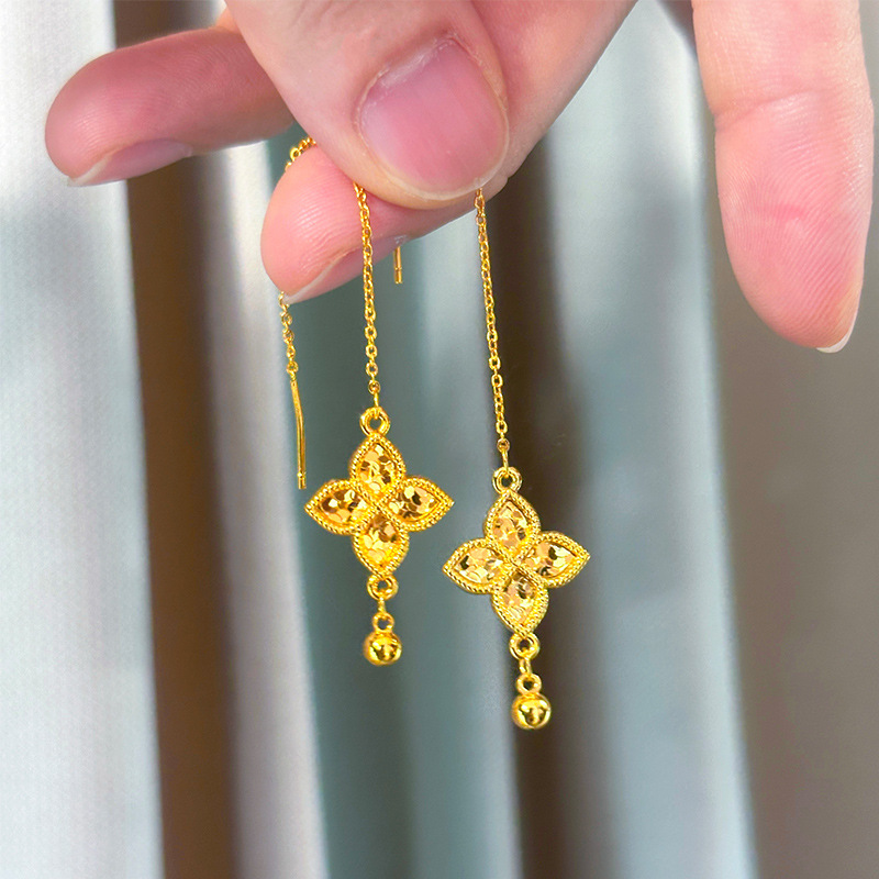 Freshwater Line - Pendientes de Moda con Borla de